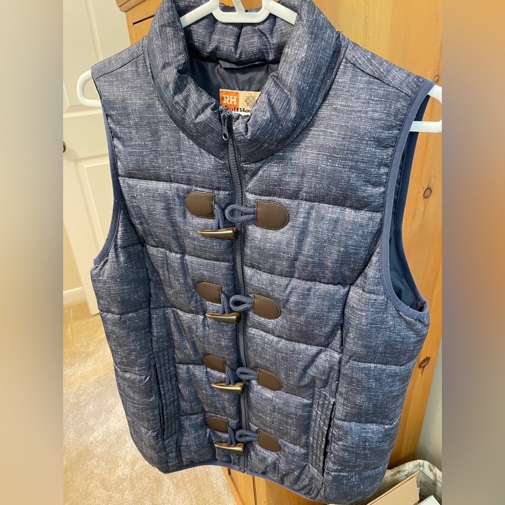 Ruff Hewn Navy Puffer Vest